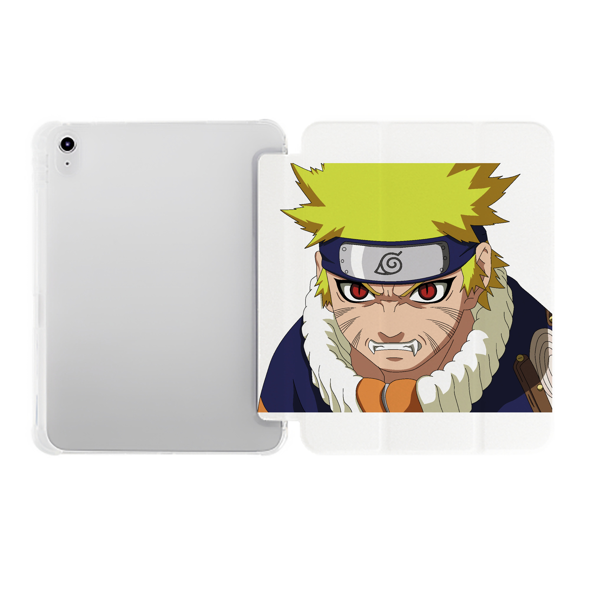 （画像用） NARUTO -ナルト- うずまき ナルト Uzumaki Naruto IPad ケース ペン収納付き 三つ折りスタンド PUレザー×シリコン 対応機種9.5/10.5/10.9インチ